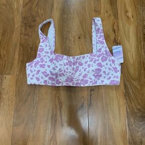 💥SOLD💥Forever 21 Purple Leopard Bikini Top